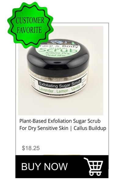 Sugar scrub for dry sensitive skin