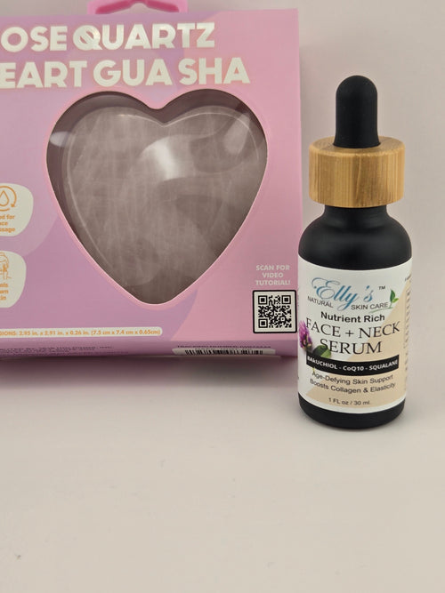 Face and Neck Serum with Gua Sha